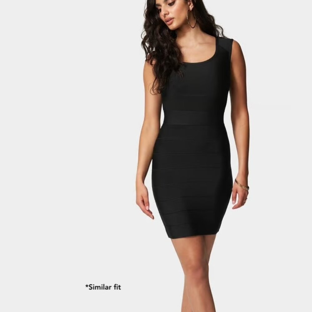 Forever 21 Black Satin Shift Little Black Dress M